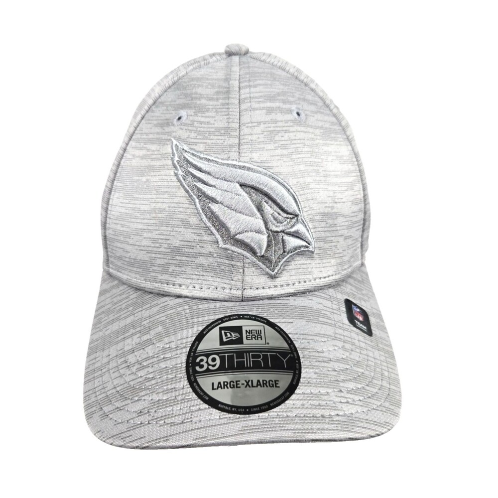 New Era Arizona Cardinals 39Thirty Gray Size L/XL Flex Fitted Hat Cap New